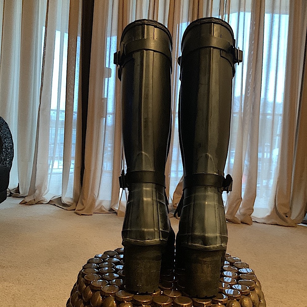 Hunter Fringe Boots in Black Size: US 7F - Rare - Picture 5 of 7